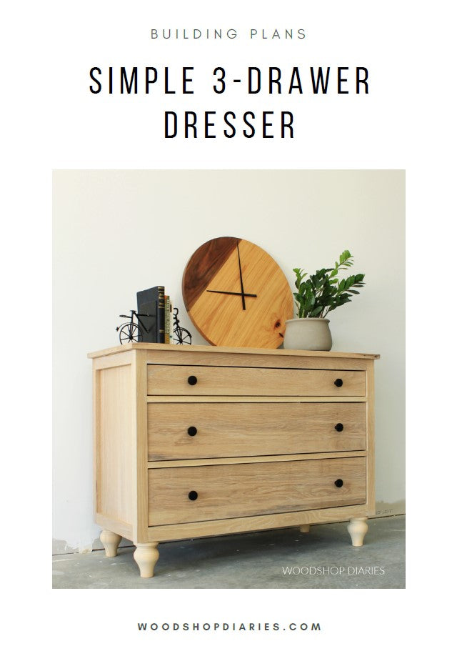 Simple 3 Drawer Dresser Simple 3 Drawer Dresser