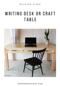 Writing Desk Table PDF Plans