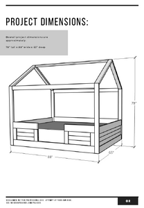 House Bed PDF Plans