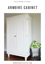 Load image into Gallery viewer, Armoire Cabinet PDF Plans
