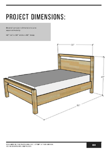 DIY Modern Bed Frame PDF Plans