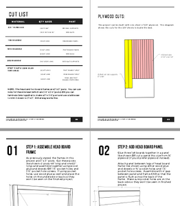 DIY Modern Bed Frame PDF Plans