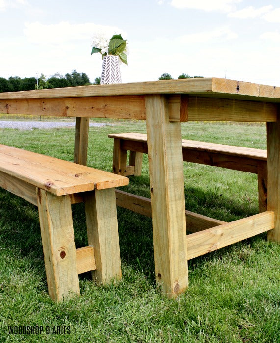 Trestle Table & Bench Building Plans
