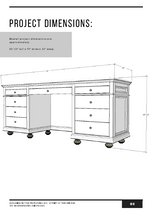 Load image into Gallery viewer, DIY Storage Desk PDF Plans
