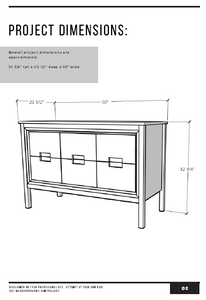 Modern Dresser Console PDF Plans