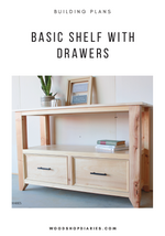 Load image into Gallery viewer, Basic Shelf with Drawers Plan
