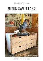Load image into Gallery viewer, Mobile Miter Saw Stand PDF Plans
