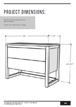 Load image into Gallery viewer, Modern Nightstand PDF Plans
