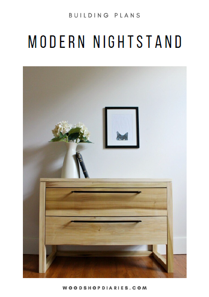 Modern Nightstand PDF Plans