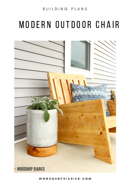 Modern Outdoor Chair PDF Plans