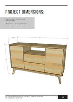 Load image into Gallery viewer, DIY Mid Century Modern Dresser Console
