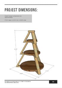 Tiered Christmas Tree Serving Tray Plans