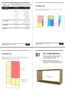 diy mid century modern dresser plans DIY Modern Console Dresser--{with Mid-Century Stenciled Doors!}