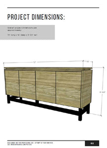 Modern Sideboard Console Cabinet