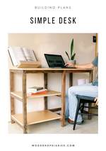 Load image into Gallery viewer, Simple DIY Desk Plans
