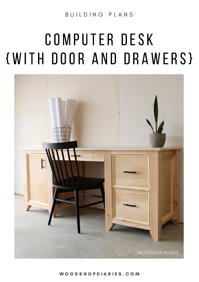 Computer Desk Plans – Woodshop Diaries