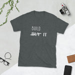 Load image into Gallery viewer, BUILD, Don&#39;t Buy It Tee White Lettering
