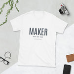 Load image into Gallery viewer, MAKER Tee Dark Lettering
